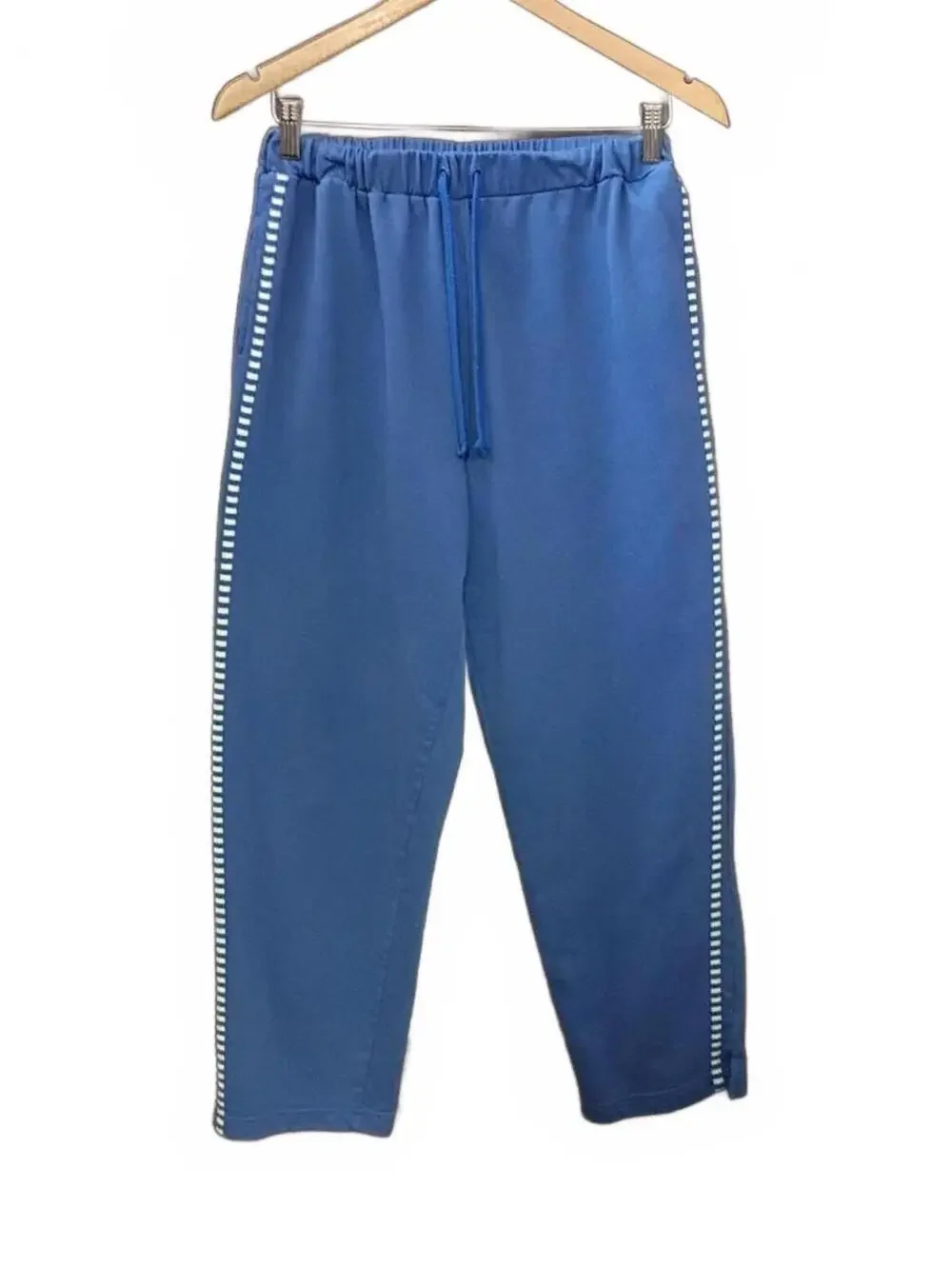 Bon Worth Blue Drawstring Elastic Waist Pants Size S